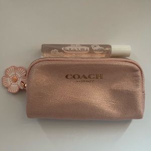 Coach perfume, floral travel size perfume & bag. Brand new